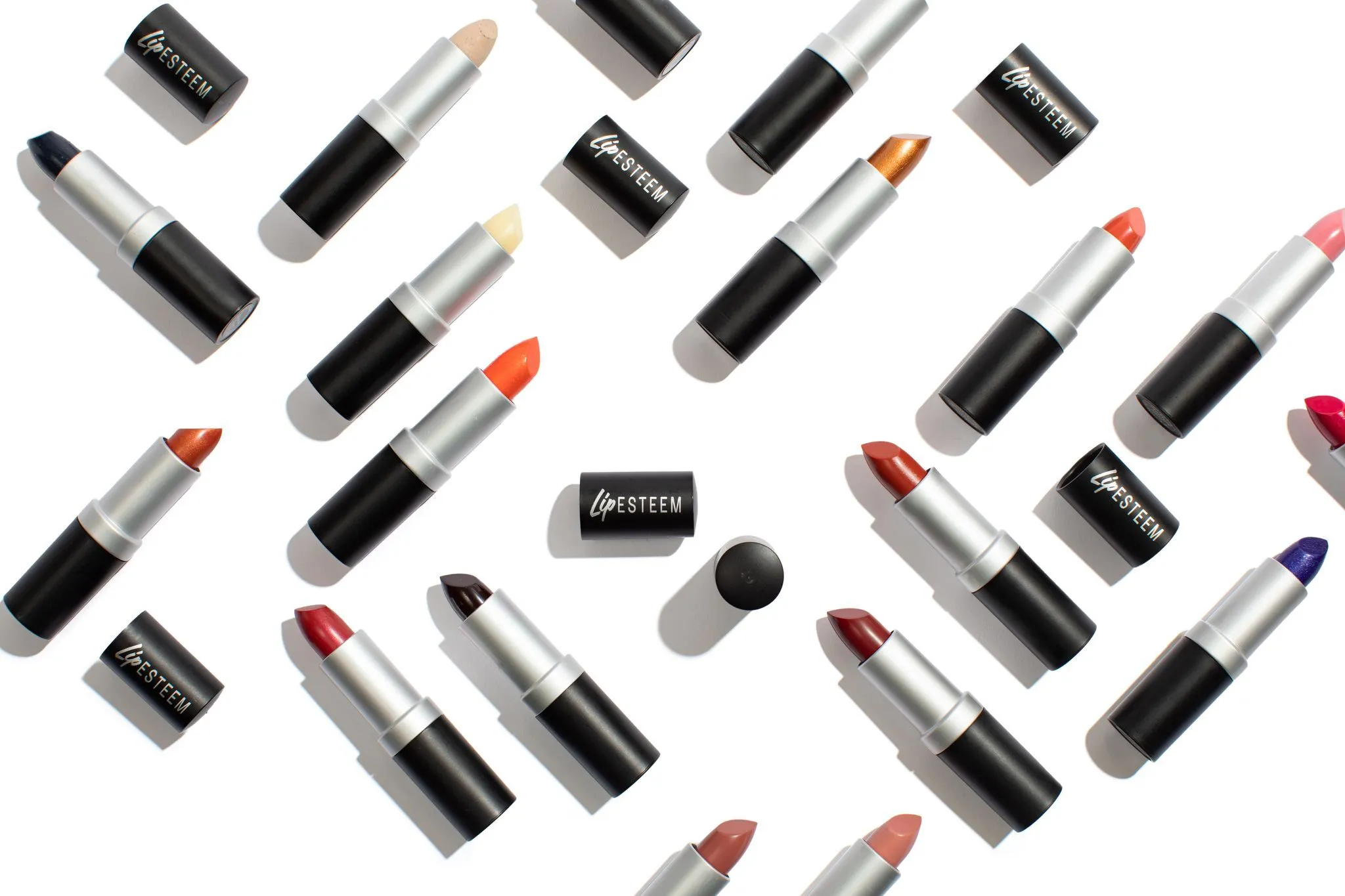 lipstick patter flatlay